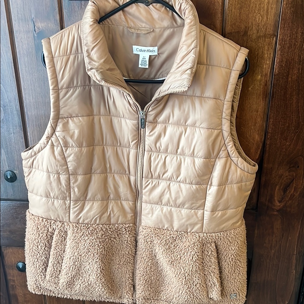 Calvin Klein Tan Puffer Vest
